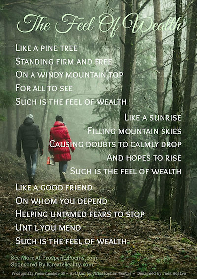 The Feel of Wealth - Prosperity Poem 39